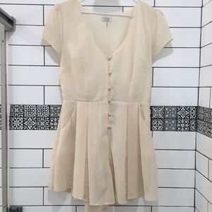 TOBI 🌼 Cream Romper with tie-up back